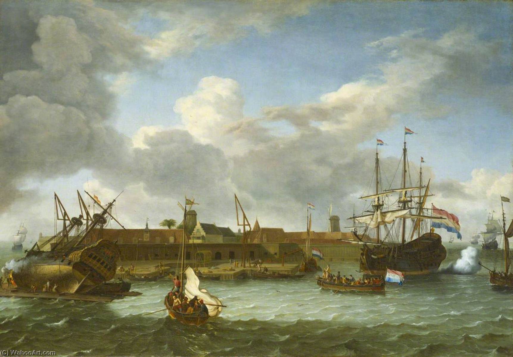 The Island Of Onrust — Ludolf Backhuysen I