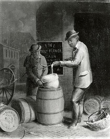 Flour Inspector, (painting) — David Gilmour Blythe