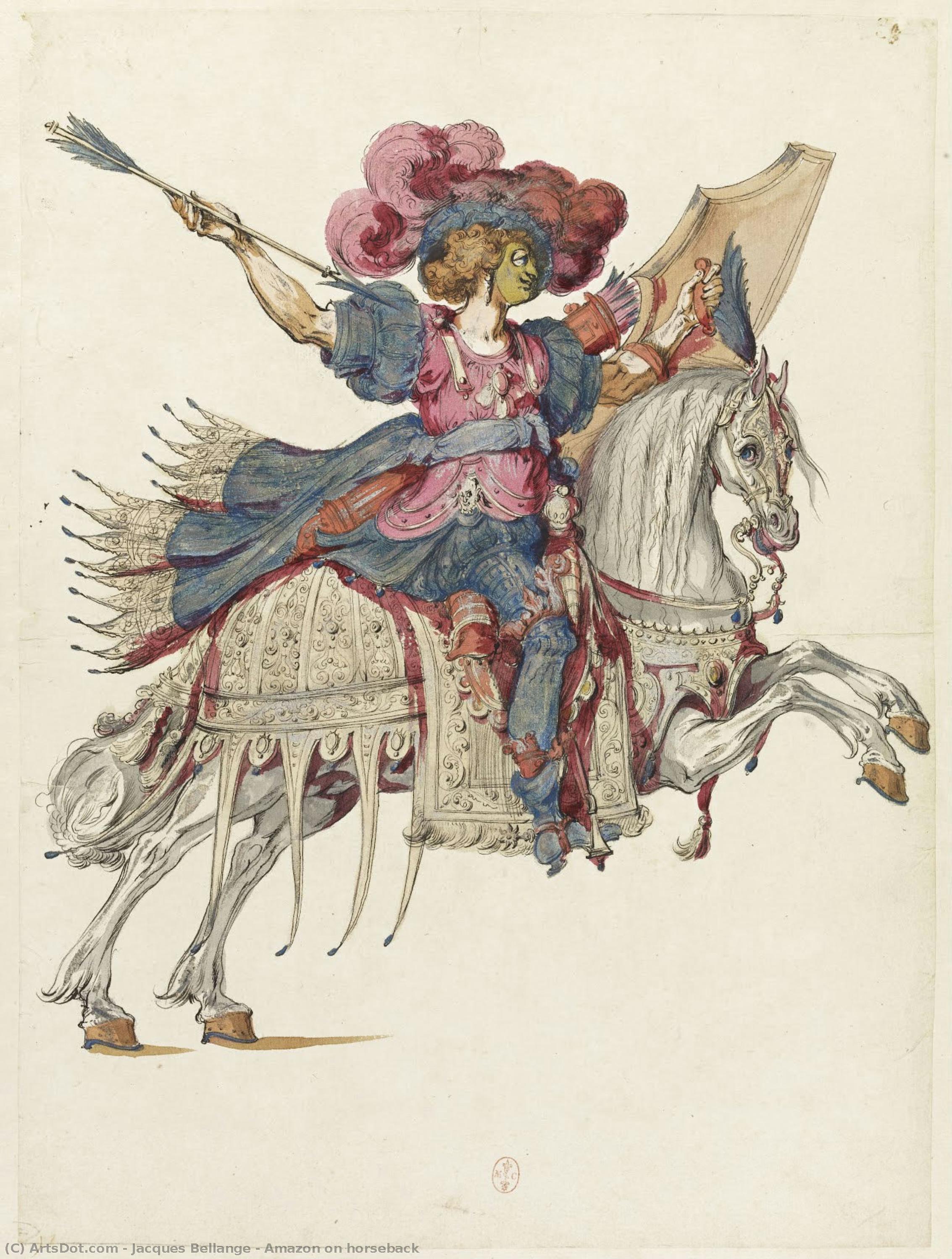 Amazon On Horseback — Jacques Bellange