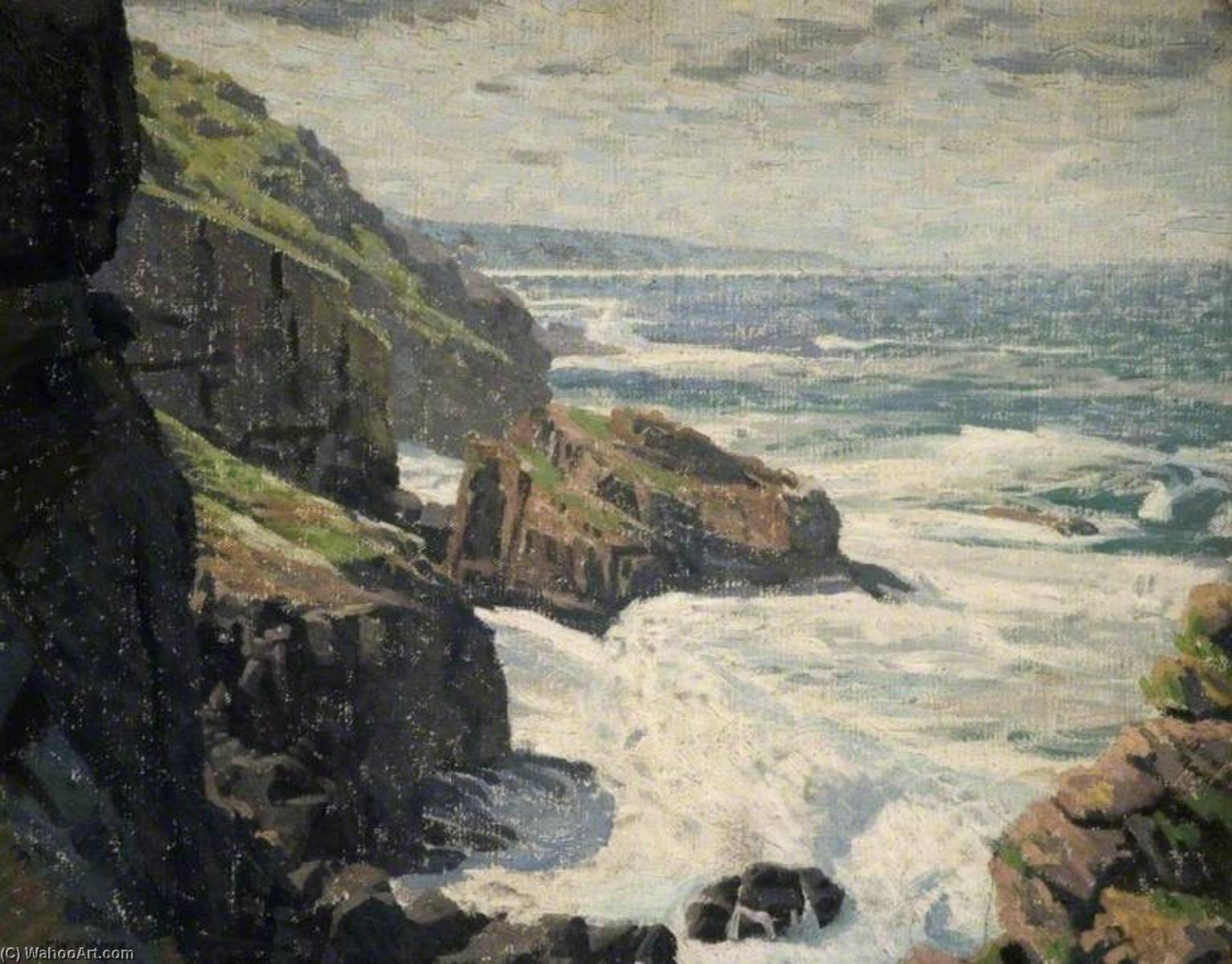 A Stormy Sea — James Walker Tucker