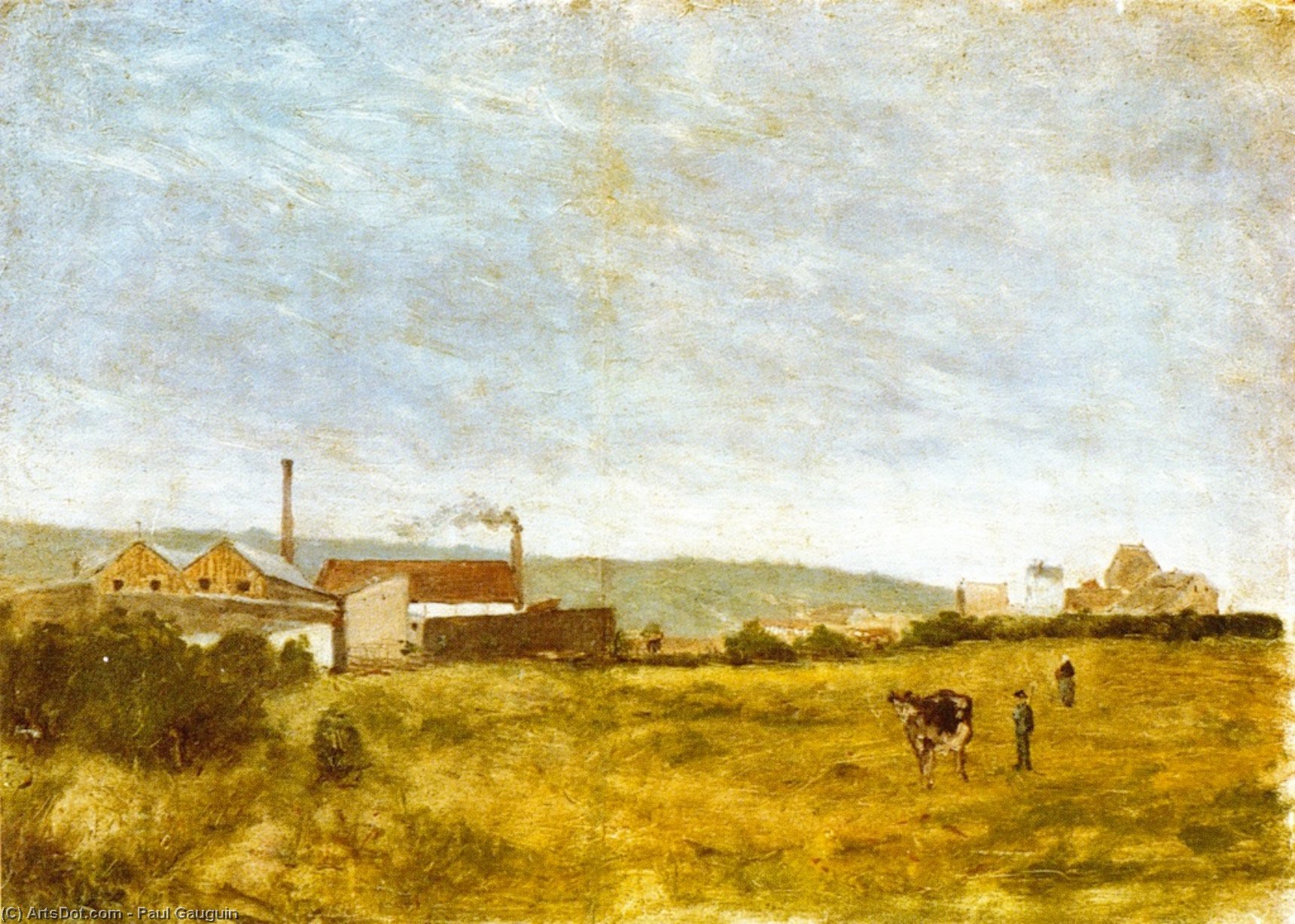 Landschaft Mit Fabriken — Eugène Henri Paul Gauguin