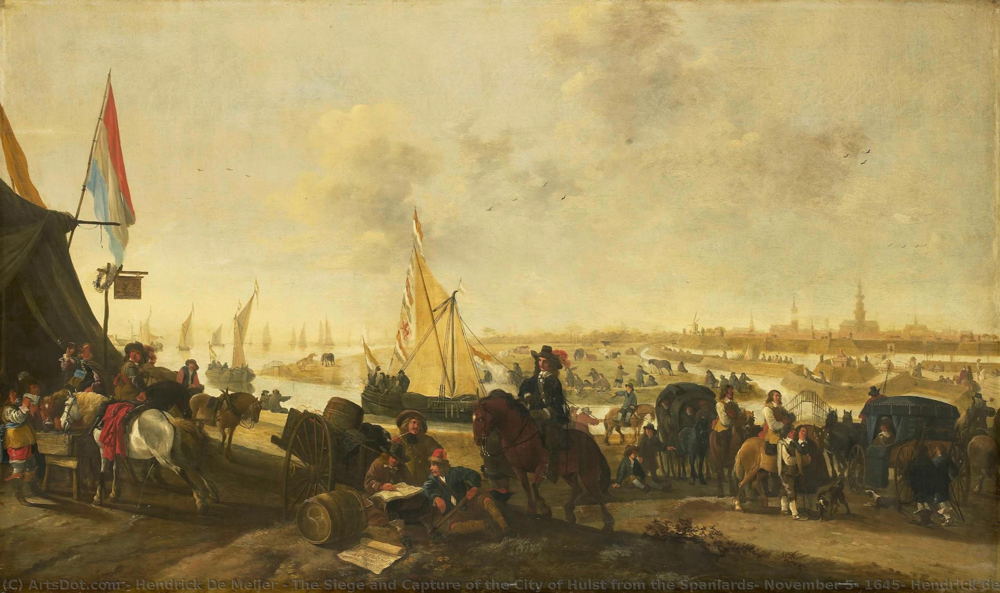 The Siege And Capture Of The City Of Hulst From The Spaniards, November 5, 1645, Hendrick De Meijer, 1645 — Hendrick De Meijer