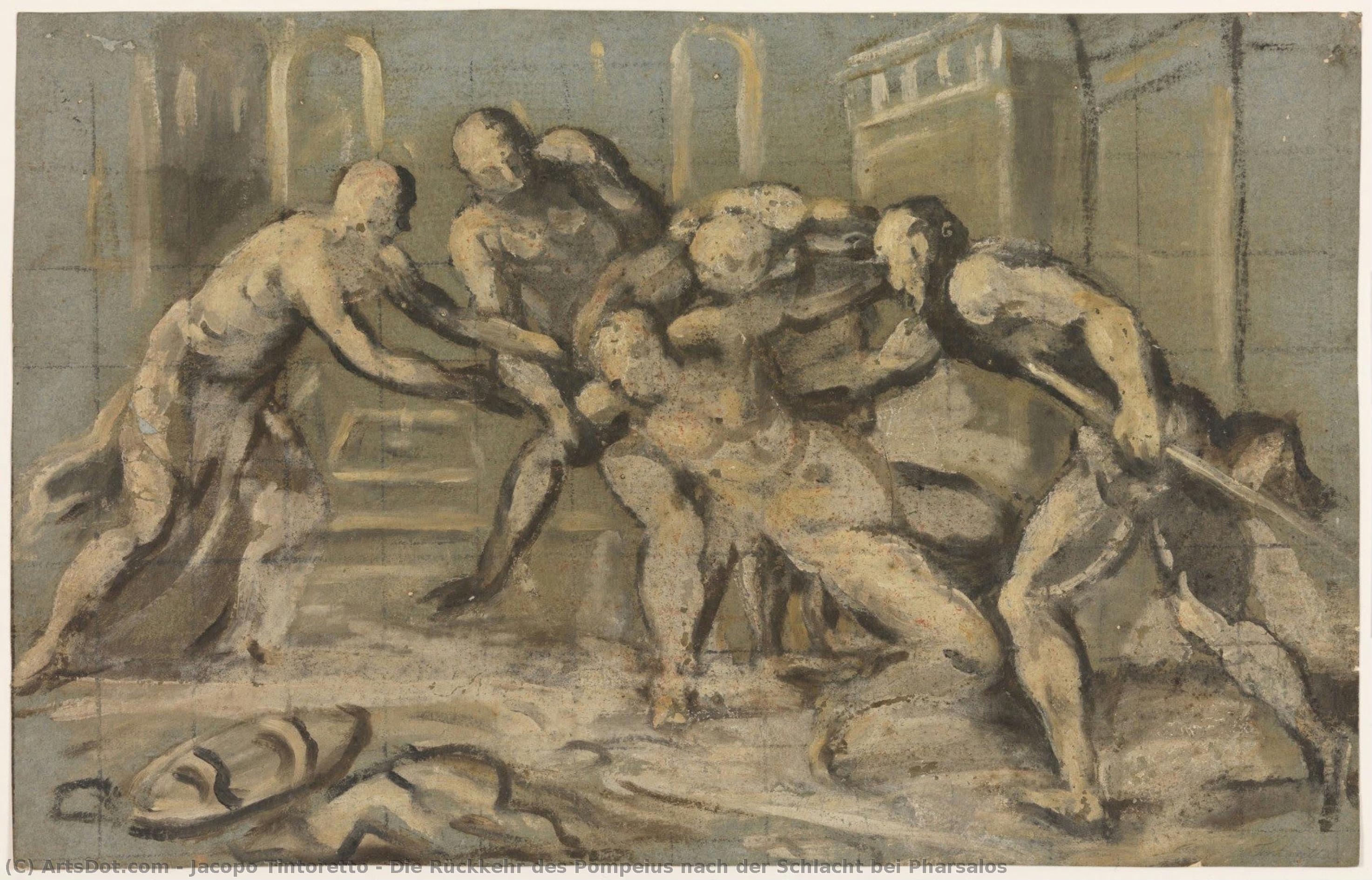 Die Rückkehr Des Pompeius Nach Der Schlacht Bei Pharsalos — Jacopo Tintoretto