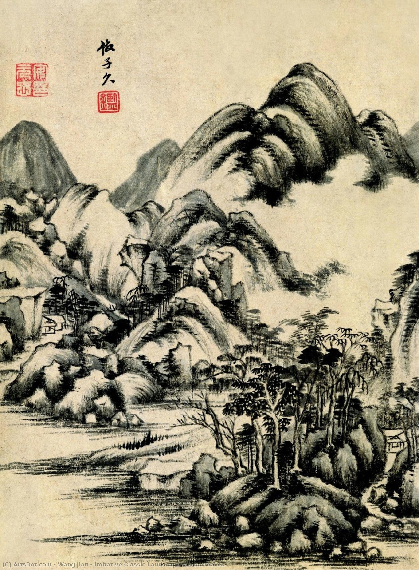 Imitative Classic Landscape (album Leaves) — Wang Jian
