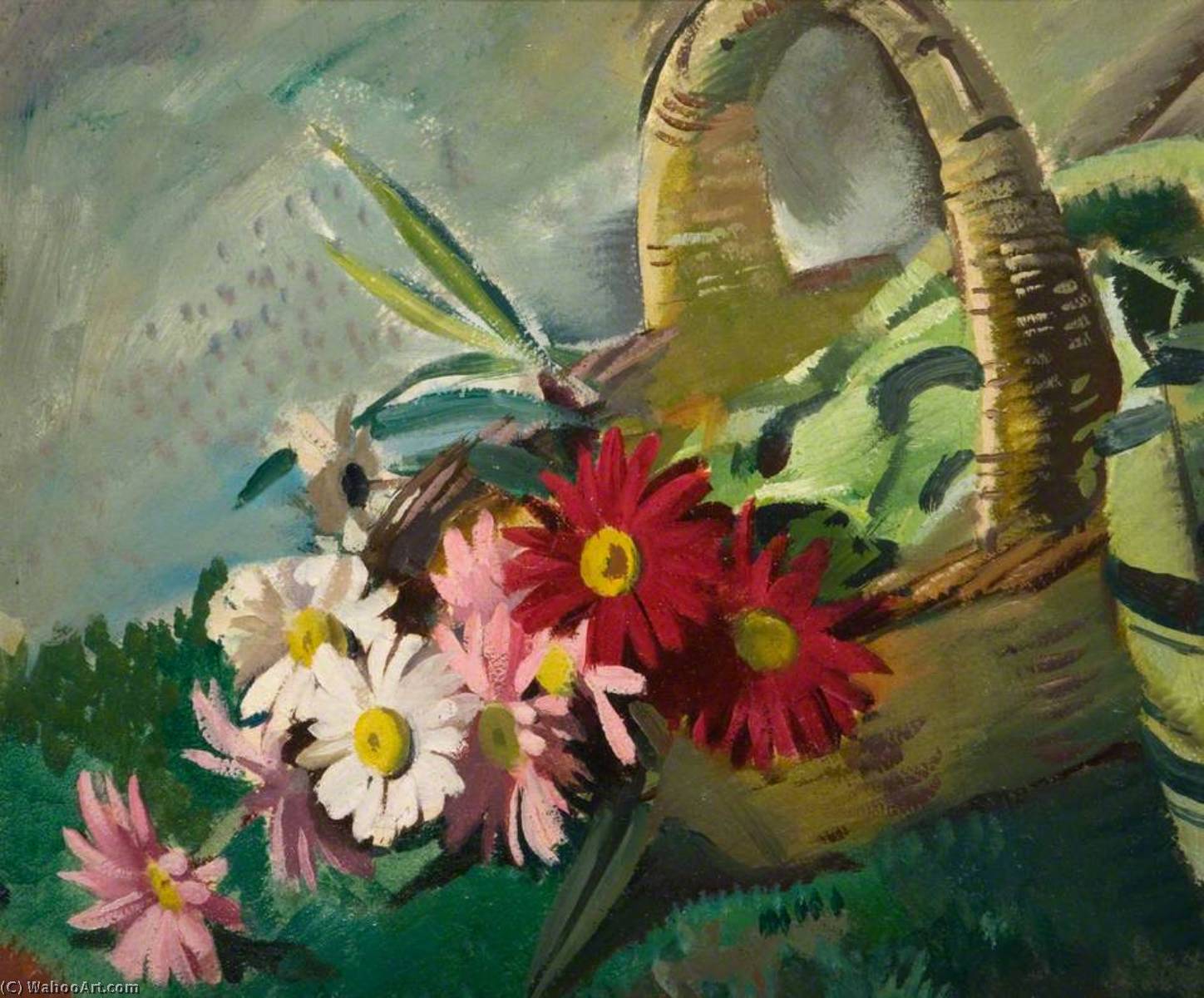 Still Life With Pyrethrums Study For 'amity' — Bernard Fleetwood-walker