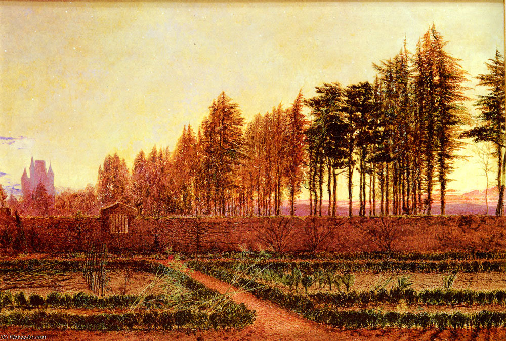 The Gloaming A Manse Garden In Berwickshire — William Bell Scott
