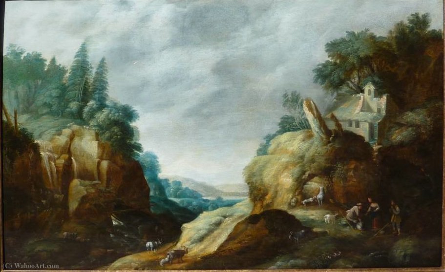 A Mountainous River Landscape — Gillis I Peeters
