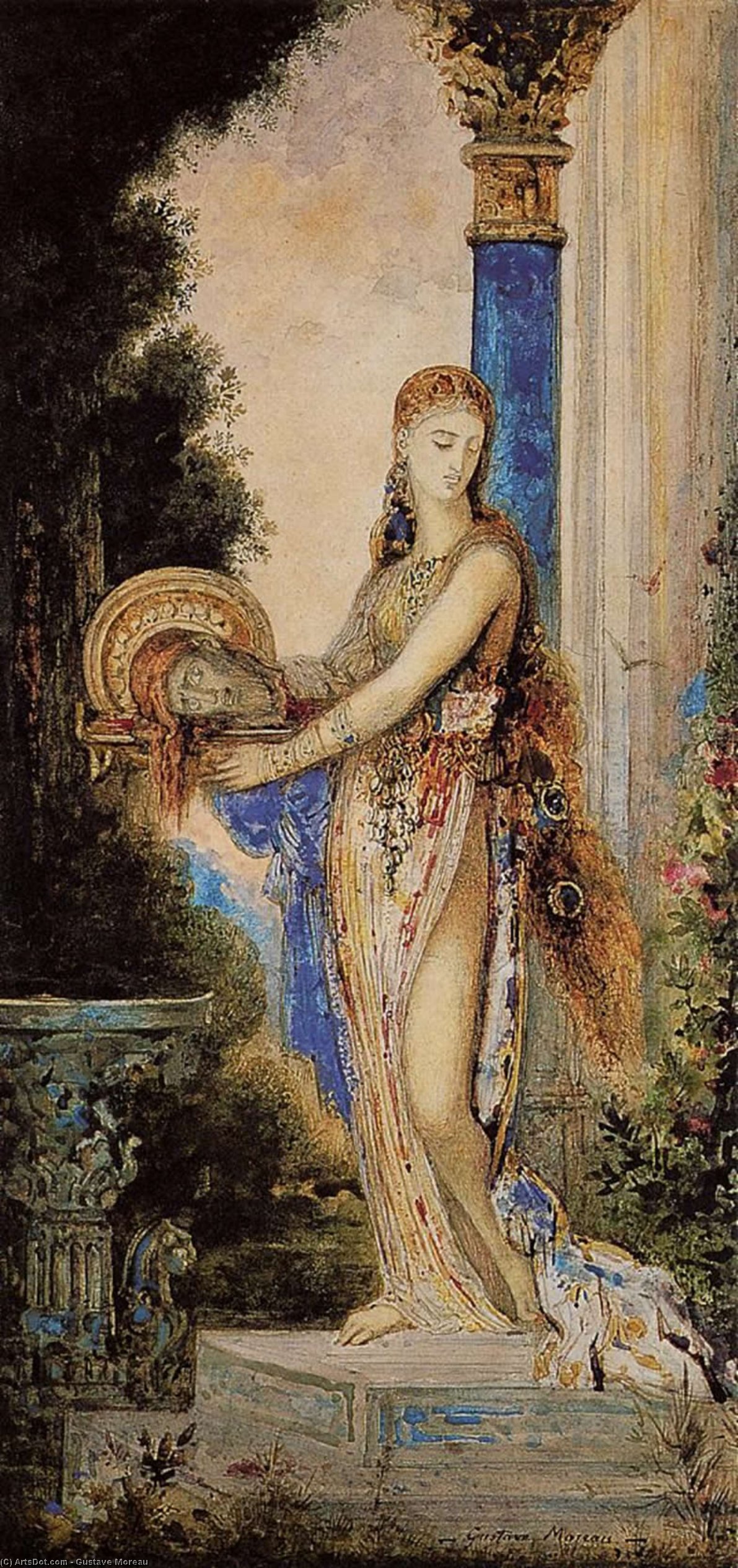 Salome With Column — Густав Море Ау