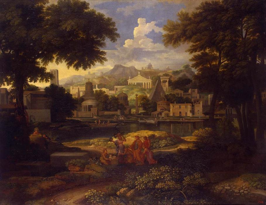 Landscape With The Finding Of Moses — Etienne Allegrain