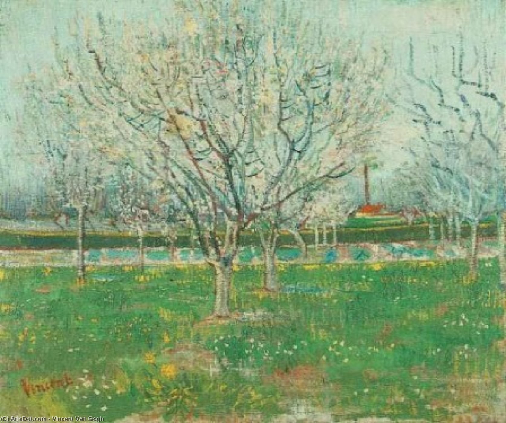 Orchard In Blossom Plum Trees — Vincent Willem Van Gogh