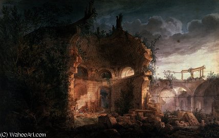 Sir John Soane's Rotunda Of The Bank Of England — Joseph Michael Gandy