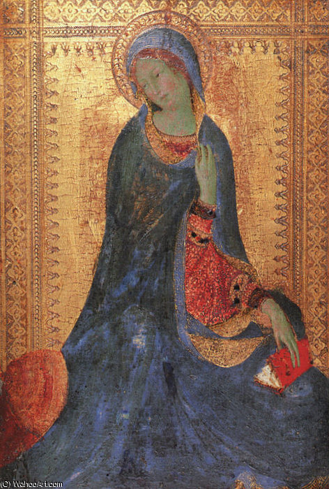The Virgin Of The Annunciation, 1333, Tempera On Woo — Simone Martini