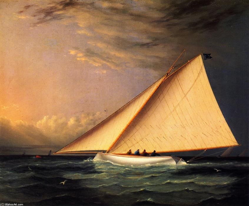 Una Yate Veloz En La Bahía Grande — James Edward Buttersworth