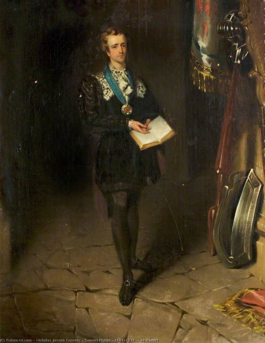 Samuel Phelps (1804–1878), As Hamlet — Nicholas Joseph Crowley
