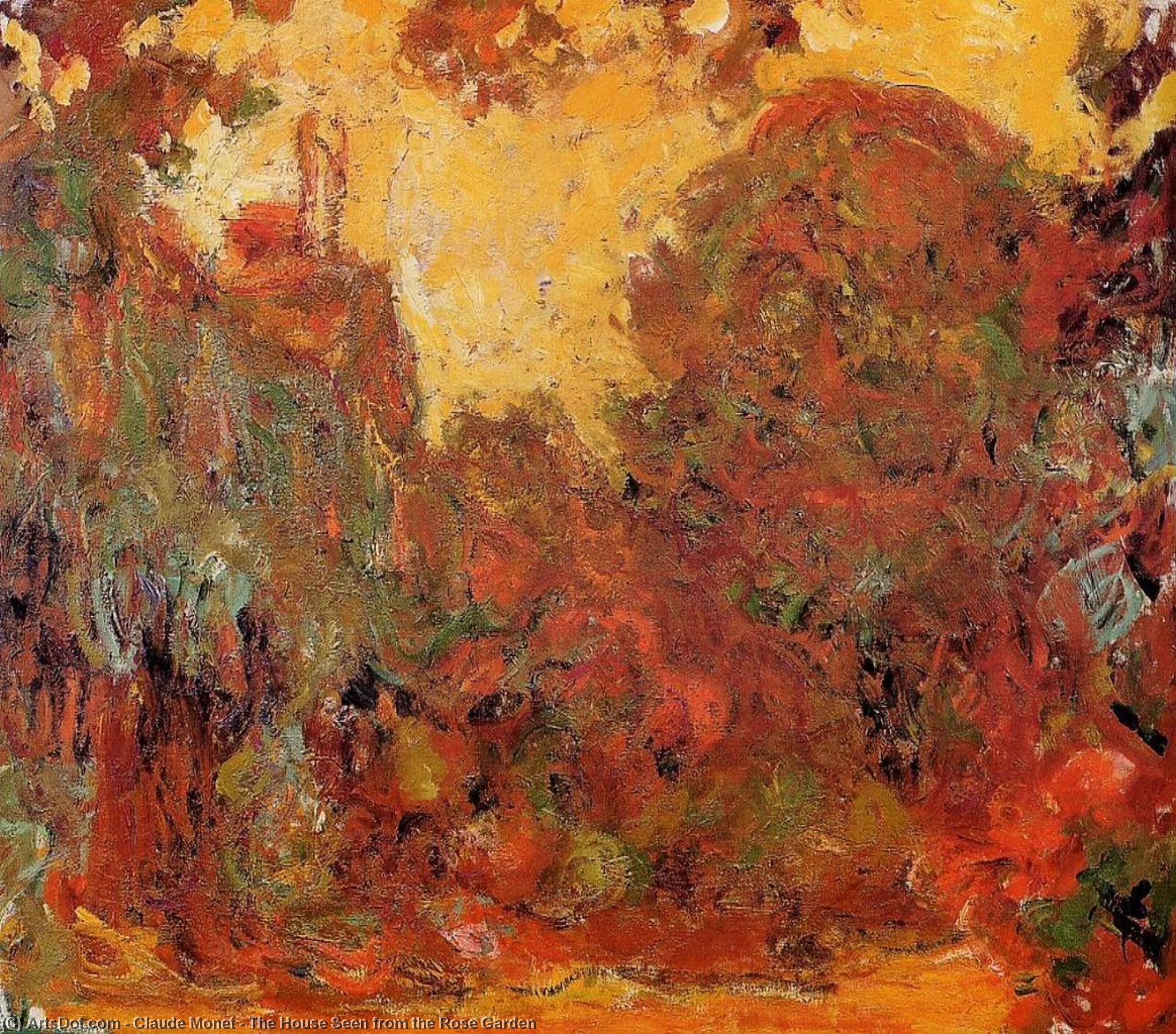 The House Seen From The Rose Garden — Claude Monet