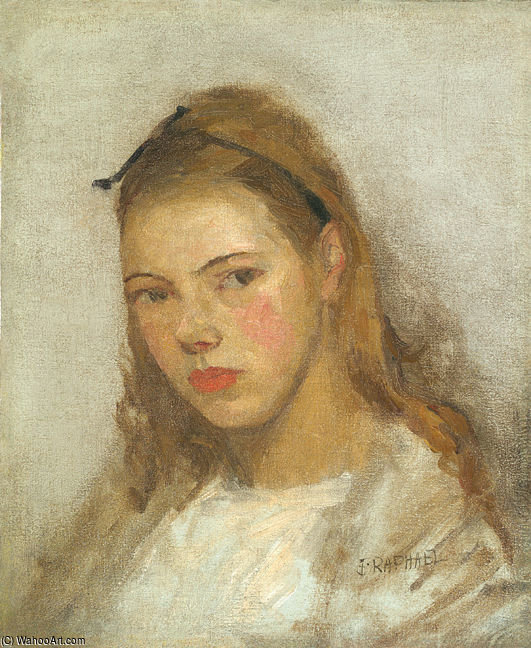 Portrait Of A Young Girl — Joseph M Raphael