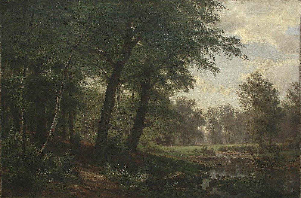 Forest Landscape With Stream — Ivan Ivanovich Shishkin