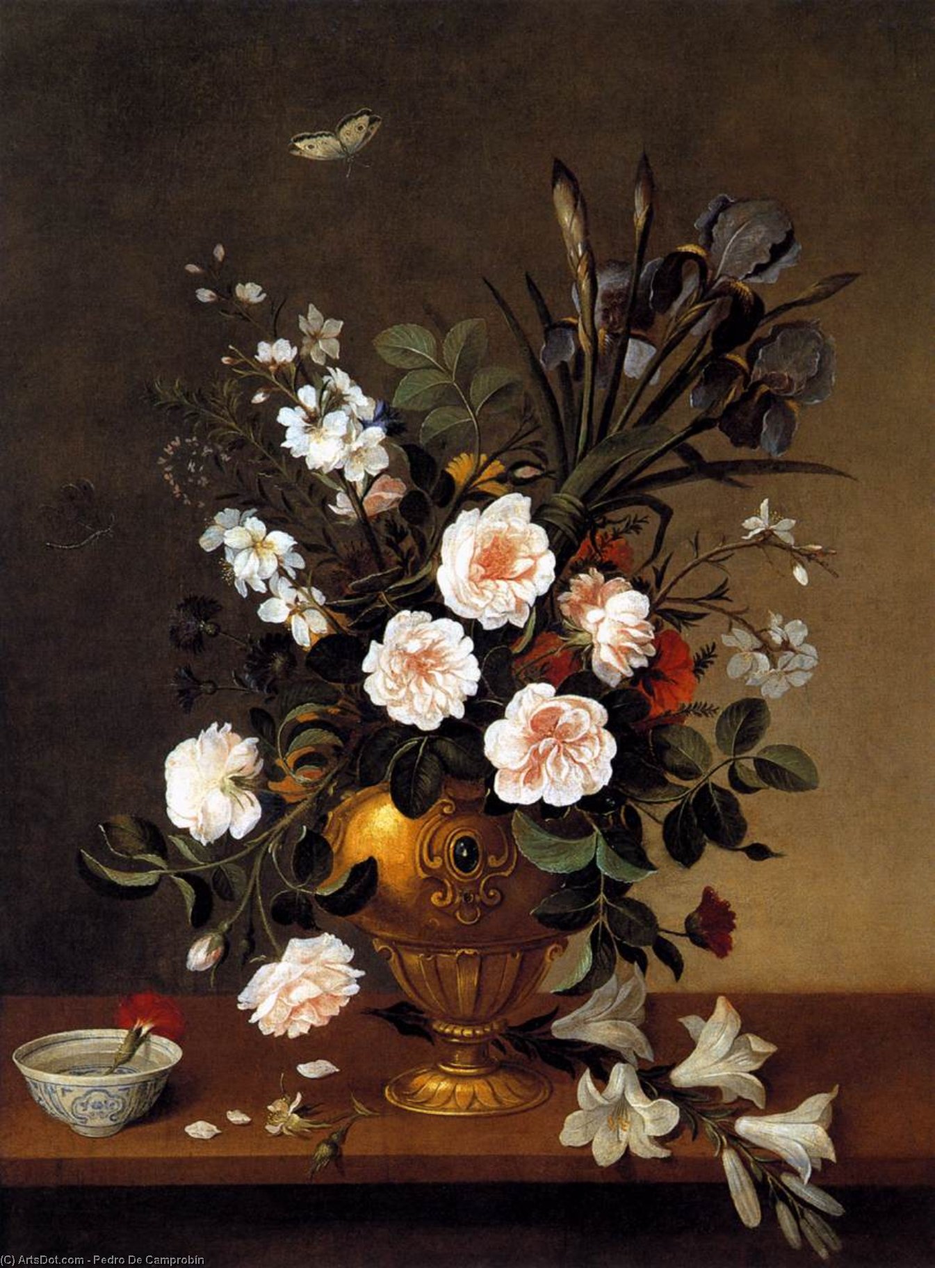 Vase Of Flowers — Pedro De Camprobín