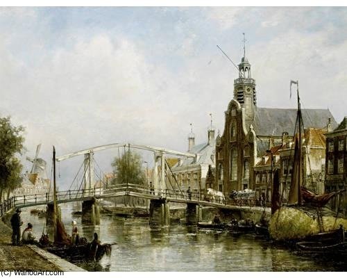 Pelgrimsvaderskerk On The Aalbrechtskolk In Delfshaven, — Cornelis Christiaan Dommelshuizen
