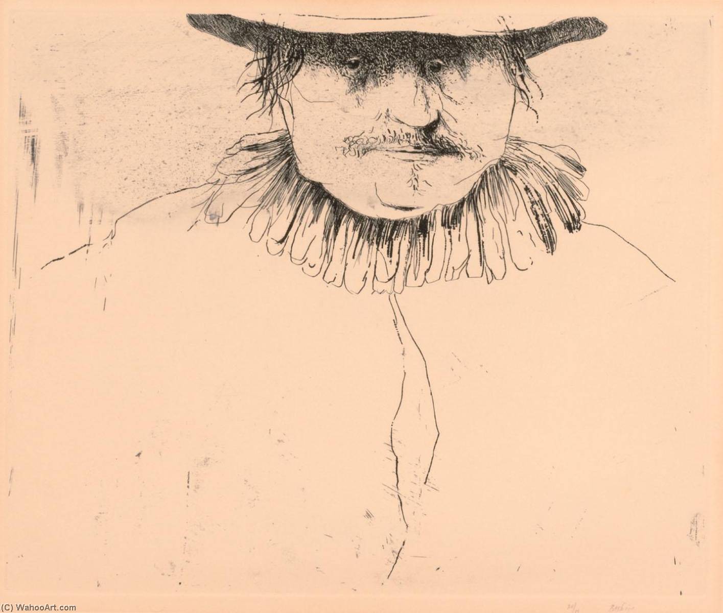 Head Of Rembrandt — Leonard Baskin