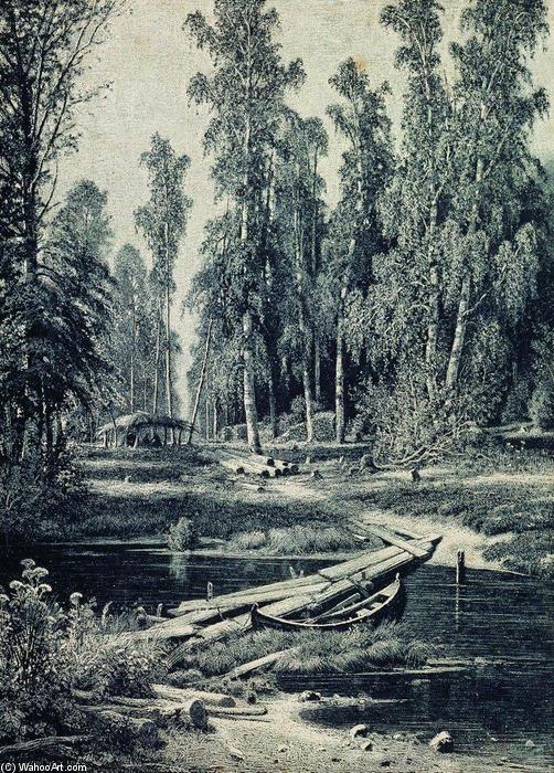 Forest River — Ivan Ivanovich Shishkin