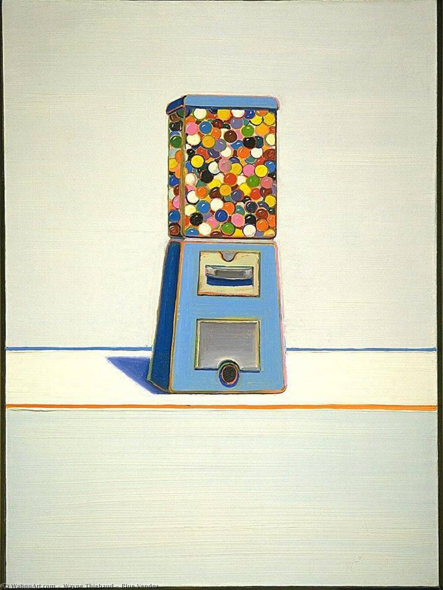 Blue Vendor — Wayne Thiebaud