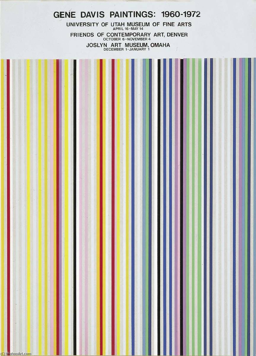 Gene Davis Paintings 1960 1972 (exhibition Poster) — Gene Davis