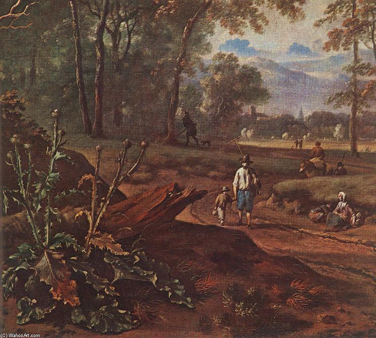 Road Beside The Forest (detail) — Jan Jansz Wijnants