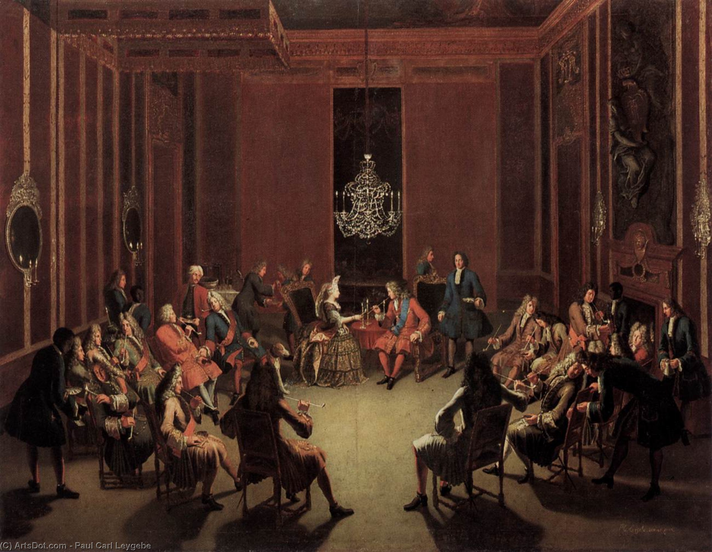 Tabakskollegium Of Frederick I — Paul Carl Leygebe
