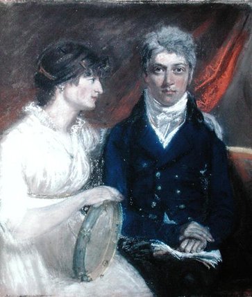 Portrait Of Benjamin Thompson And His Wife — John Raphael Smith