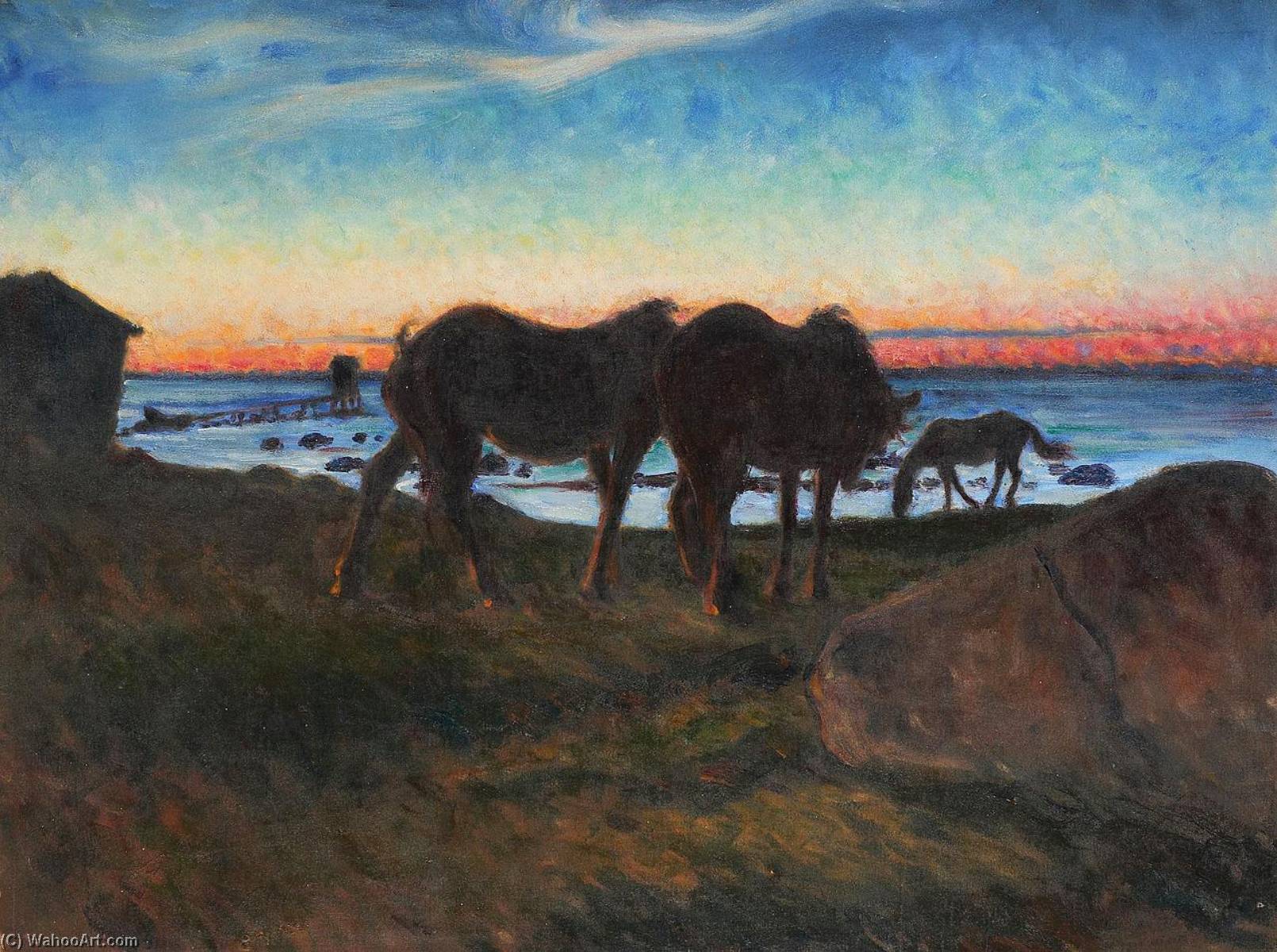 Horses At Sunset — Nils Kreuger