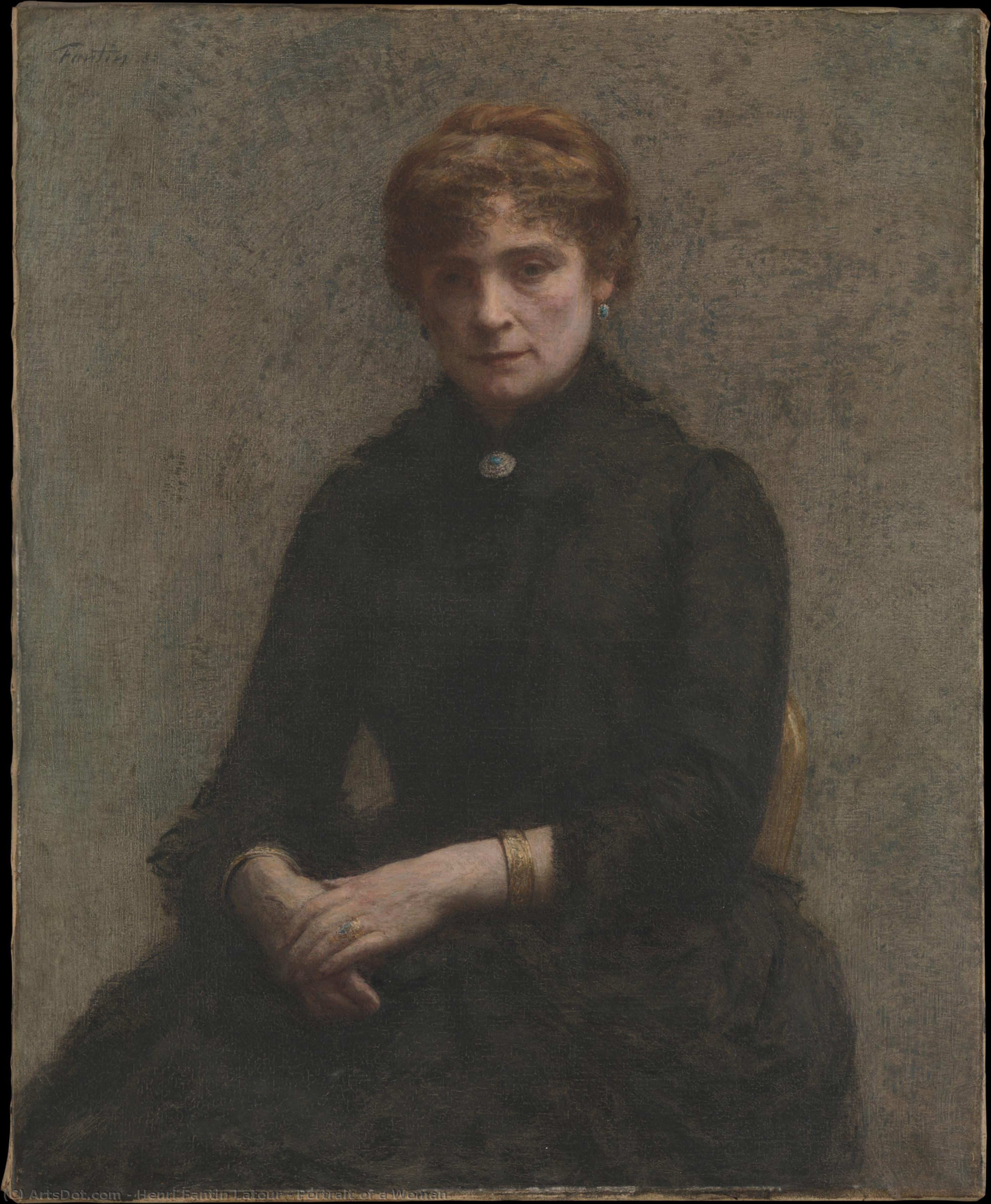 Portrait Of A Woman — Henri Fantin-latour