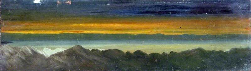 Mountains Of Moab, Dead Sea And Nildemp ( ) From Mount Scopus — Caroline Emily Gray Hill