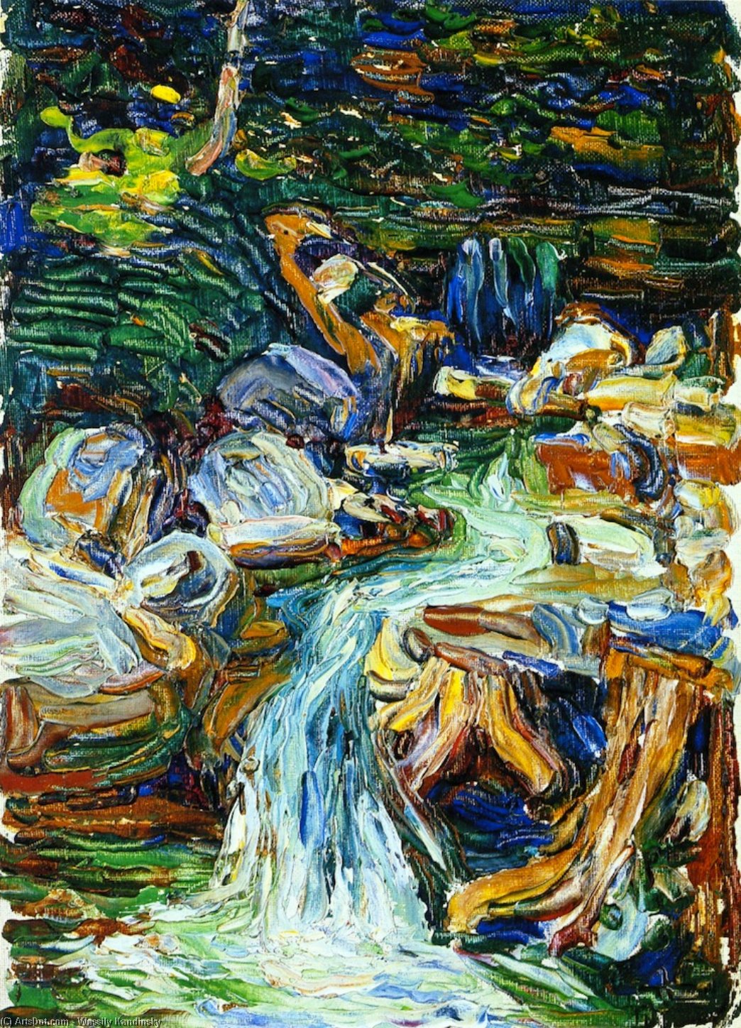 Kochel - Waterfall Ii — Wassily Wassilyevich Kandinsky