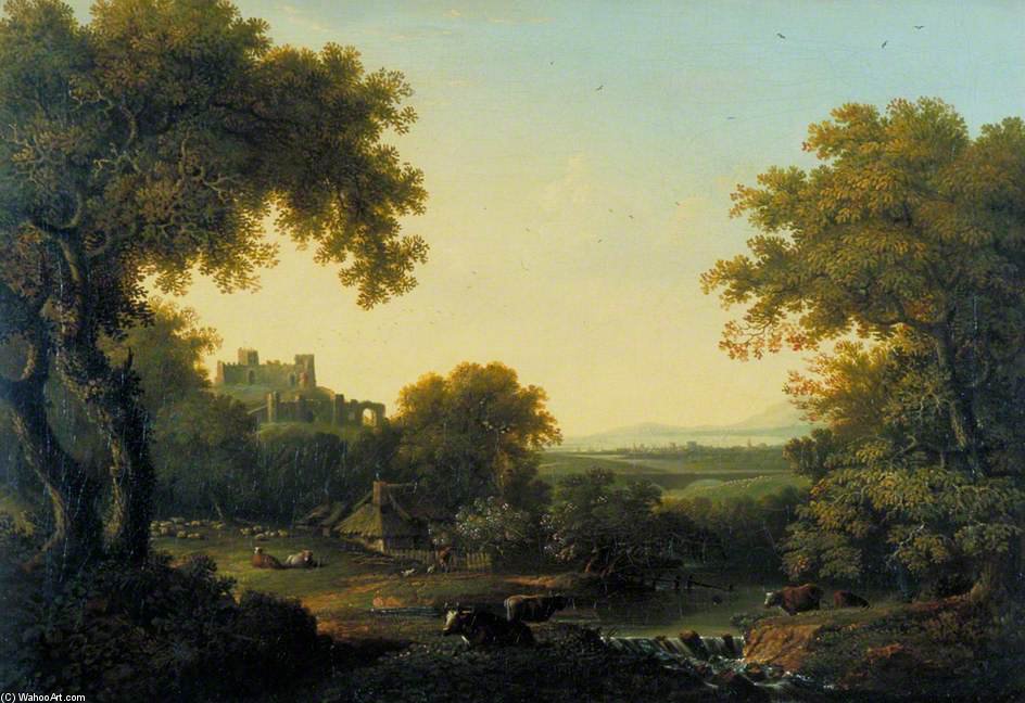 Landscape With Castle On A Hill — Джордж Смит