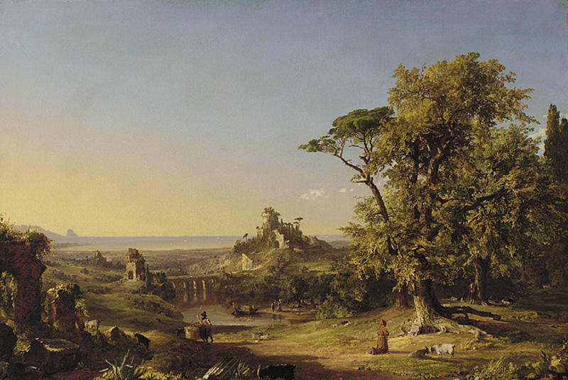 Landscapes With Figures Near Rome — Jasper Francis Cropsey