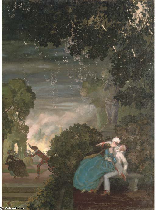 Pierrot And A Lady — Konstantin Andreevic Somov