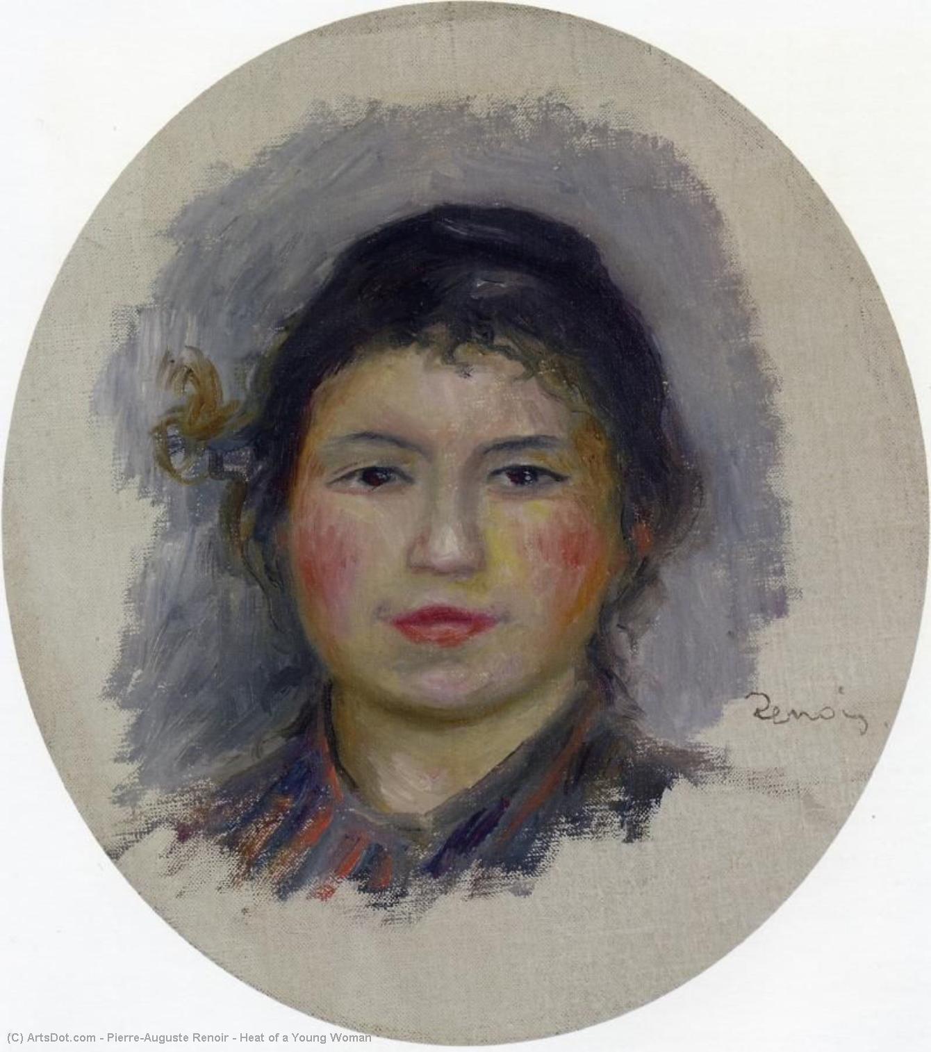 Heat Of A Young Woman — Pierre-auguste Renoir