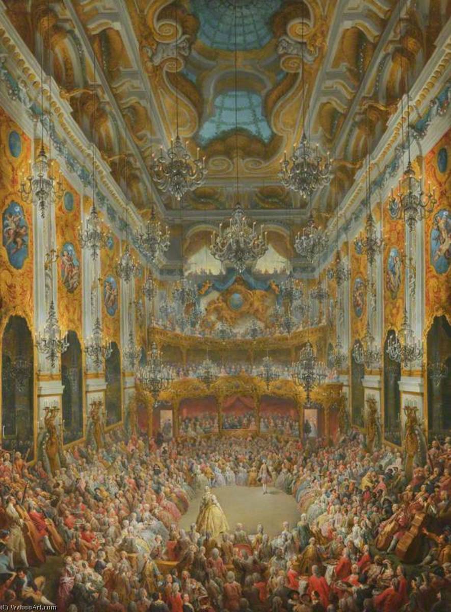 A Ball Given By The Duc De Nivernais To Mark The Birth Of The Dauphin — Giovanni Paolo Panini