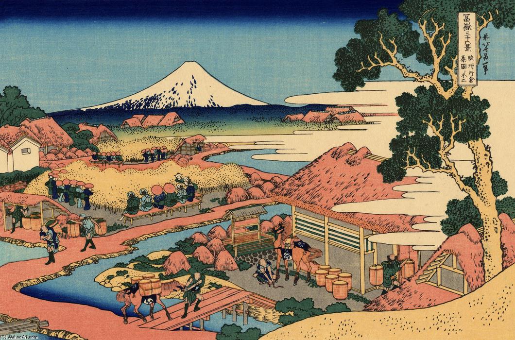 The Tea Plantation Of Katakura In The Suruga Province — Katsushika Hokusai