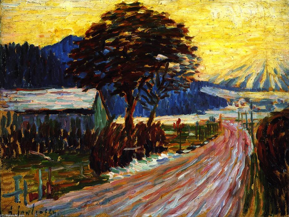 Country Road In Füssen — Алексеј Фон Јављенски