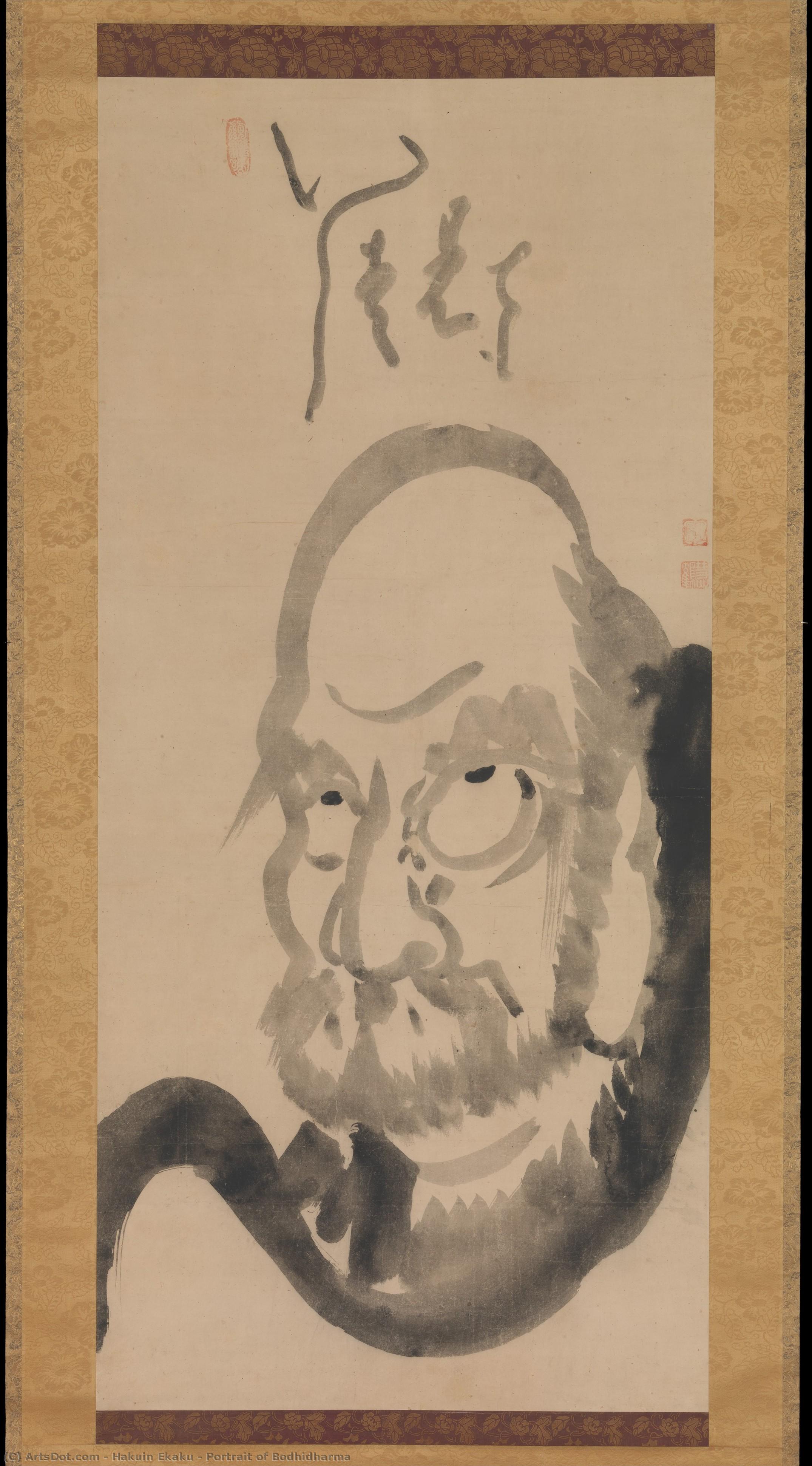 Portrait Of Bodhidharma — Hakuin Ekaku
