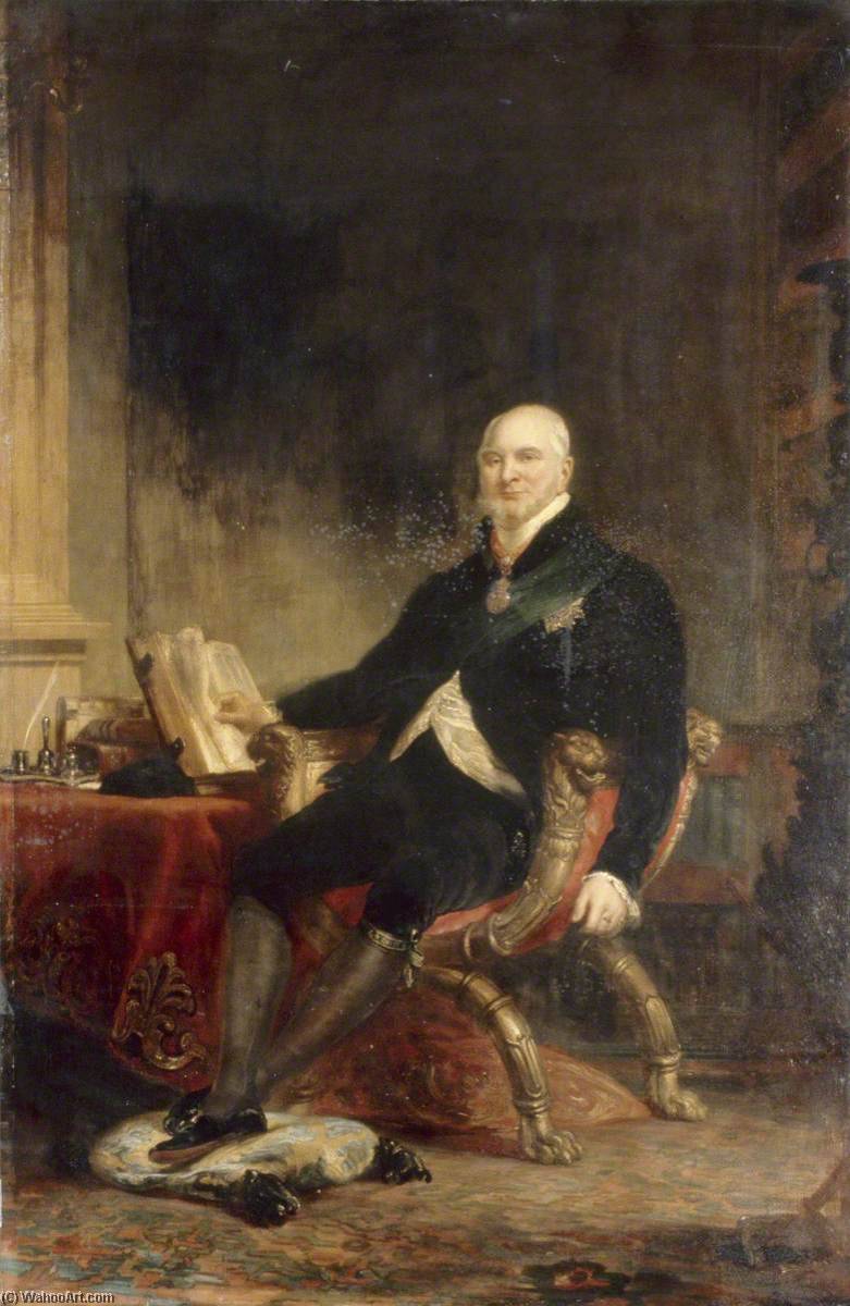 Portrait Of A Man Wearing A Garter Star (possibly Augustus Frederick, 1773–1843, Duke Of Sussex) — Solomon Alexander Hart