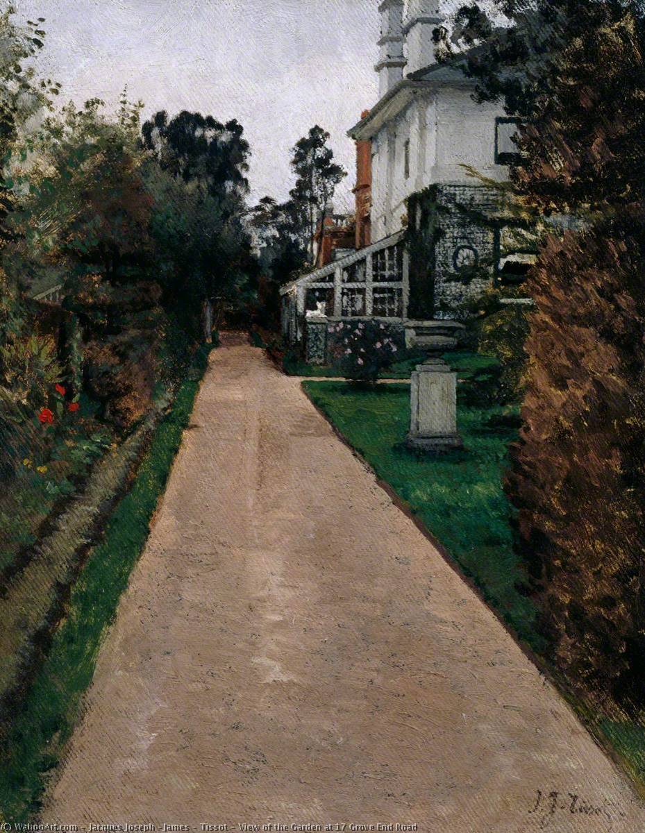 View Of The Garden At 17 Grove End Road — Jacques Joseph Tissot