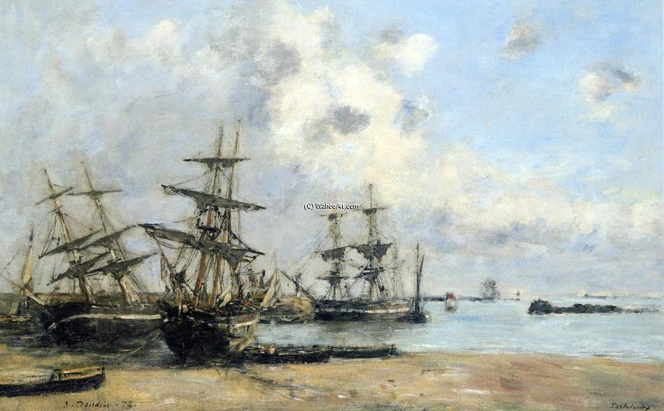 Portrieux, Boats In The Park — Eugène Louis Boudin