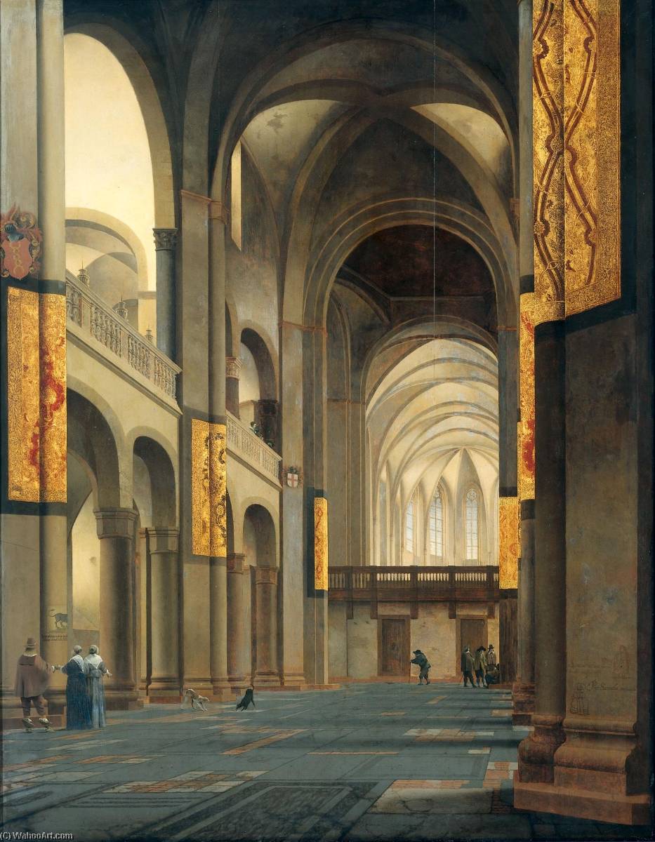 The Nave And Choir Of The Mariakerk In Utrecht, Seen From The West — Peter Saenredam