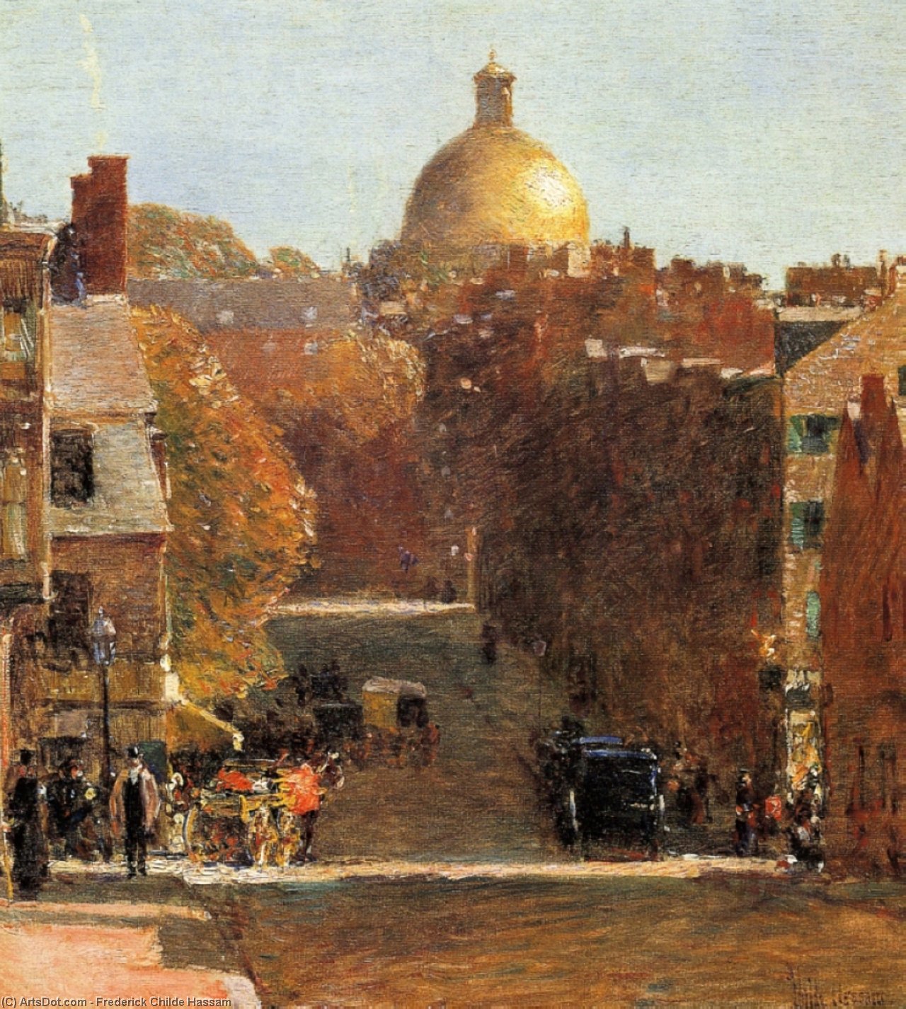 Mount Vernon Street, Boston — Frederick Childe Hassam