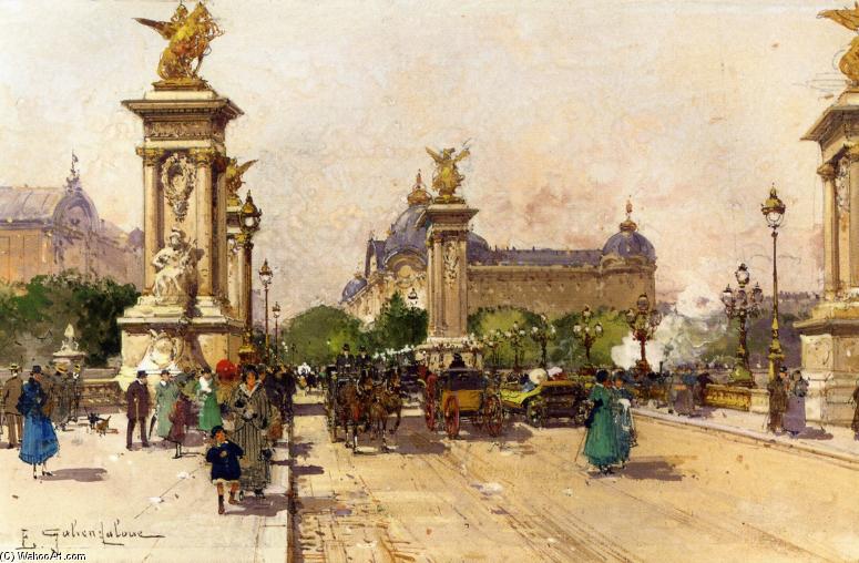 The Pont Alexandre Iii And The Grand Palais — Eugène Galien-laloue