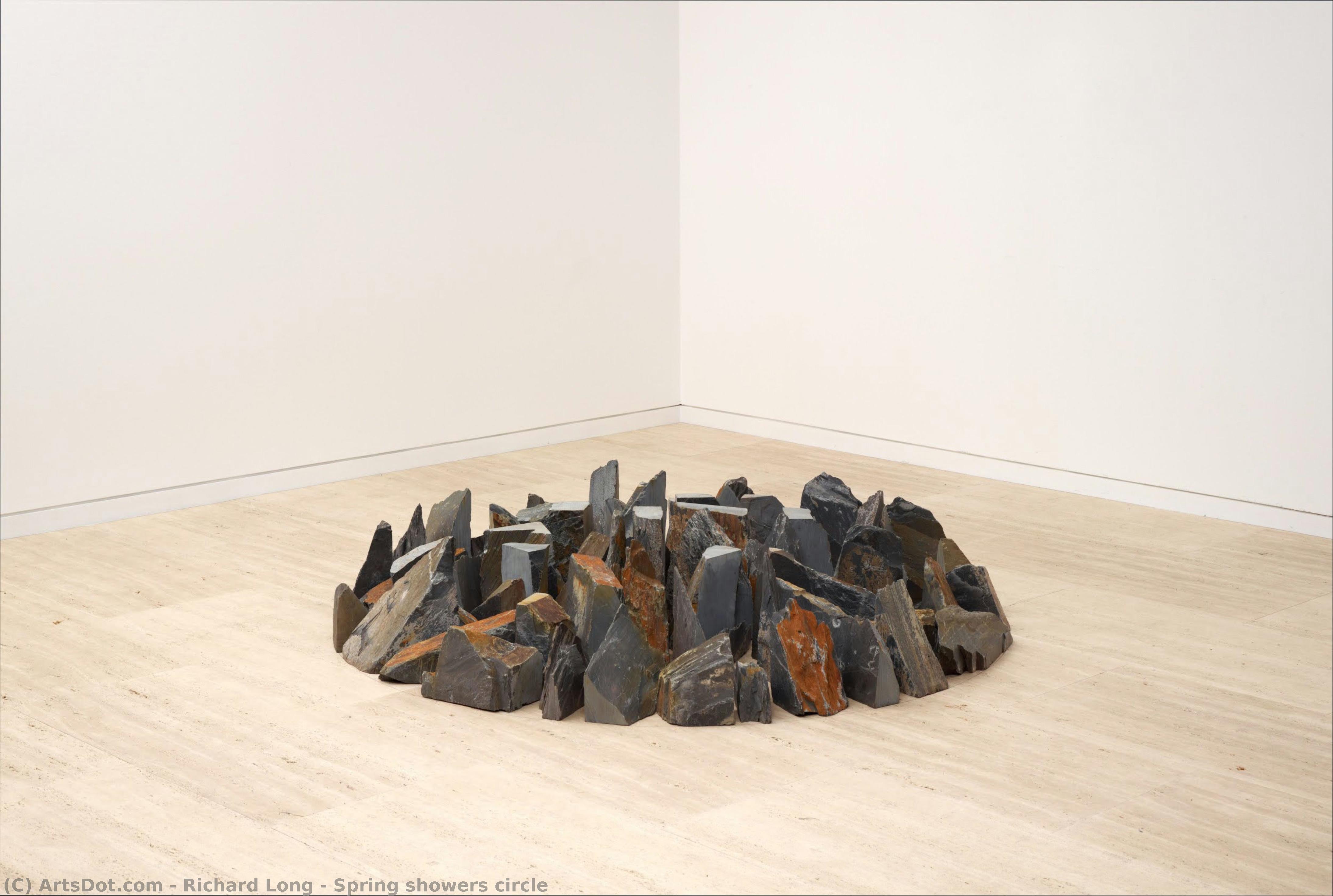 Spring Showers Circle — Richard Long
