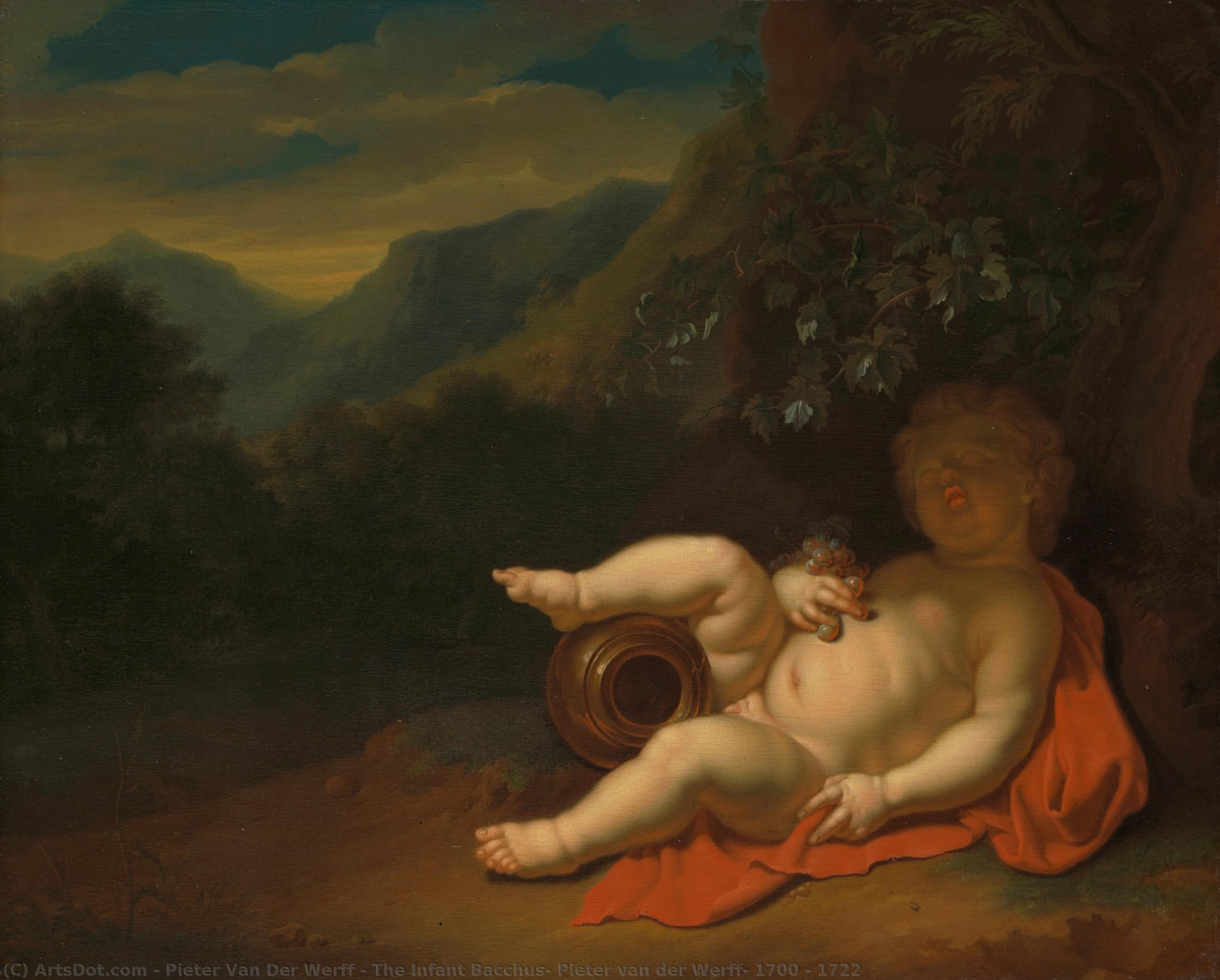 The Infant Bacchus, Pieter Van Der Werff, 1700 - 1722 — Pieter Van Der Werff